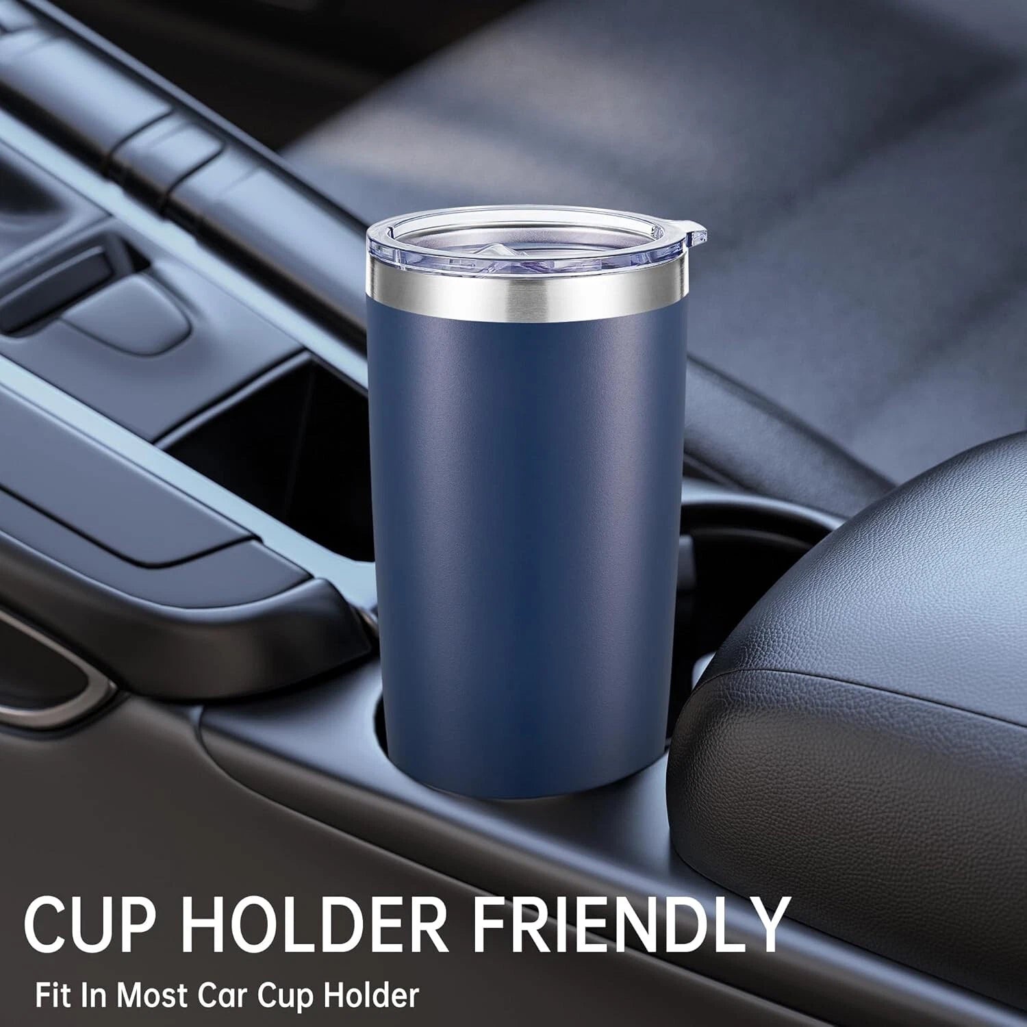 Fashionable 20 oz Vacuum Insulated Tumblers with Lid - Navy 6 Pack for Travel | eBay