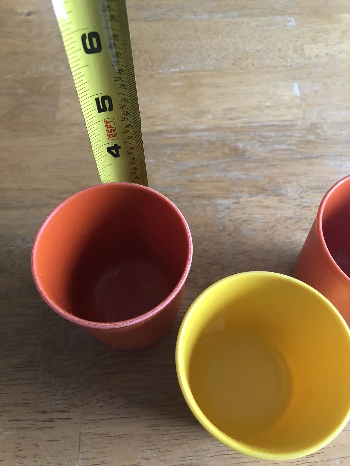 Vintage Tupperware Kids 6oz Juice Cups Lot of 3 Harvest Yellow Orange #1251 | eBay