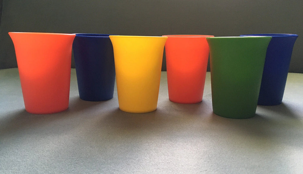 Vintage Tupperware Kids Bell Tumblers Nesting Juice Cups #109 Lot of 6 | eBay