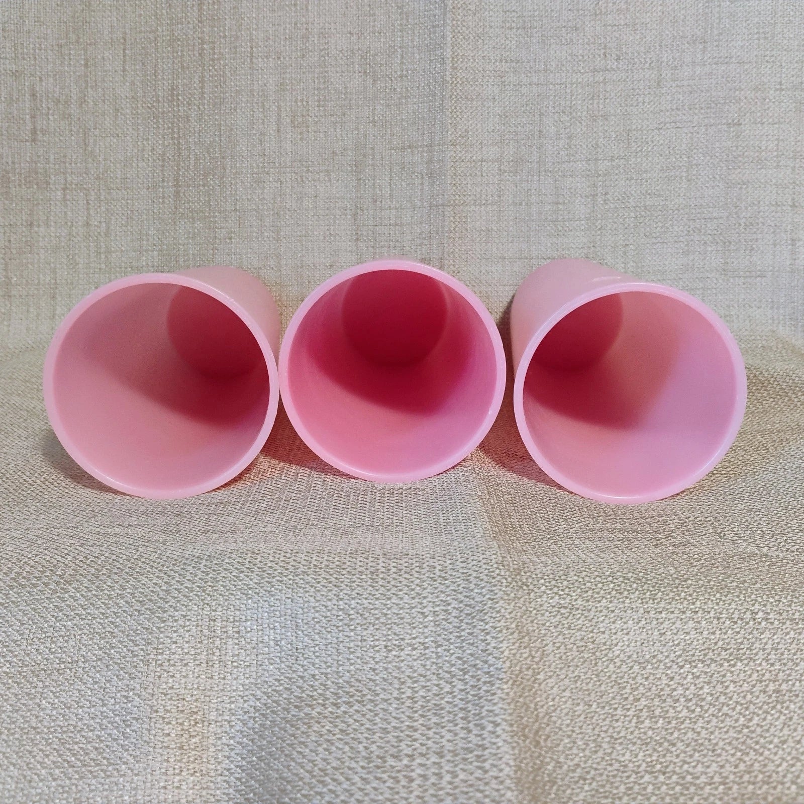 3 1970's Vintage Tupperware pink pastel tumblers 16 oz 107-17 & 107-19 cups | eBay