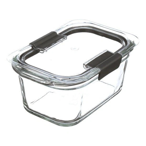 Rubbermaid Brilliance Glass Food Storage Containers, Leak Proof, 3 Pack, 4.7-Cup | eBay