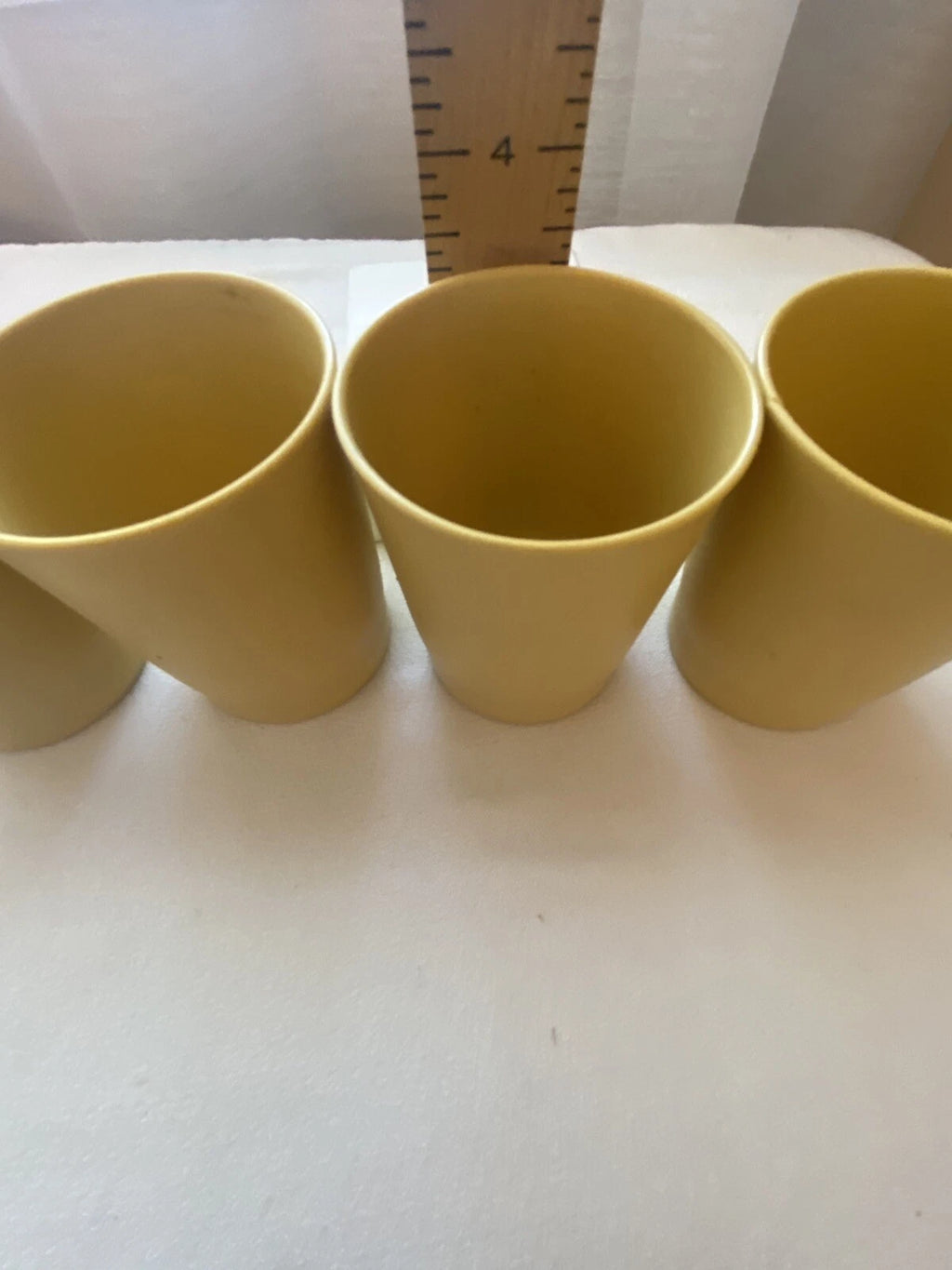 Vintage Tupperware (Set of 4) Harvest Gold 6 oz Tumblers Cups #1251 Retro READ | eBay