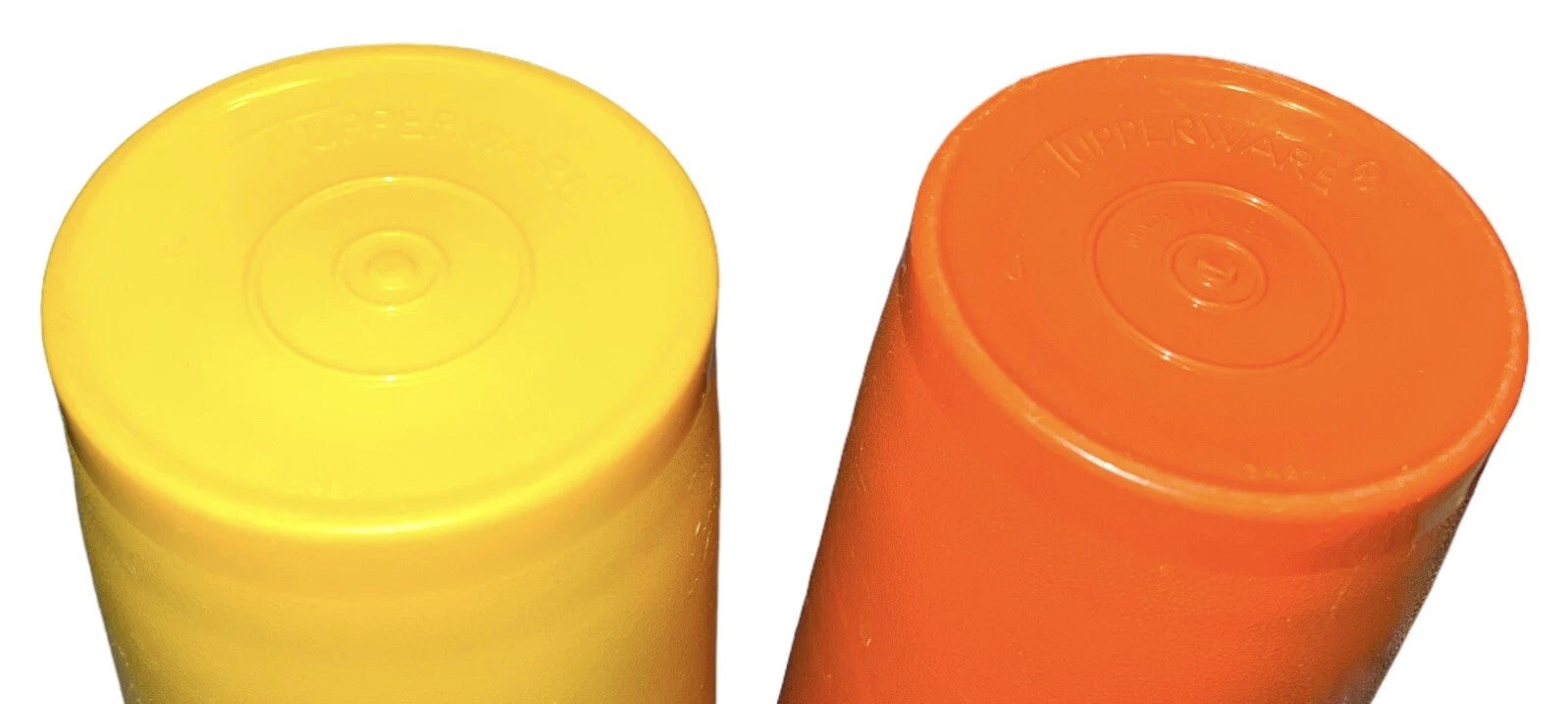 Vintage Tupperware #1348 18 oz Orange Yellow Bell Tumbler Cup Glass Made In USA | eBay