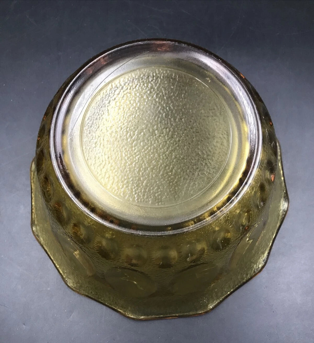 VTG 1960s Indiana Amber Glass Punch Bowl w/ 12 Cups 12 Hooks & Ladle | eBay