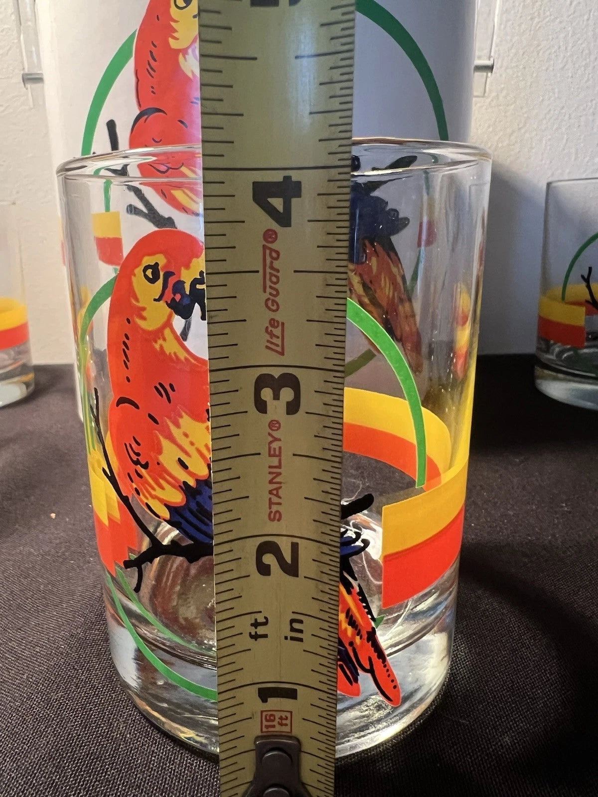Vintage Macaw Parrot Tropical Ice Bucket w Lid and 6 Glasses•Retro Barware | eBay