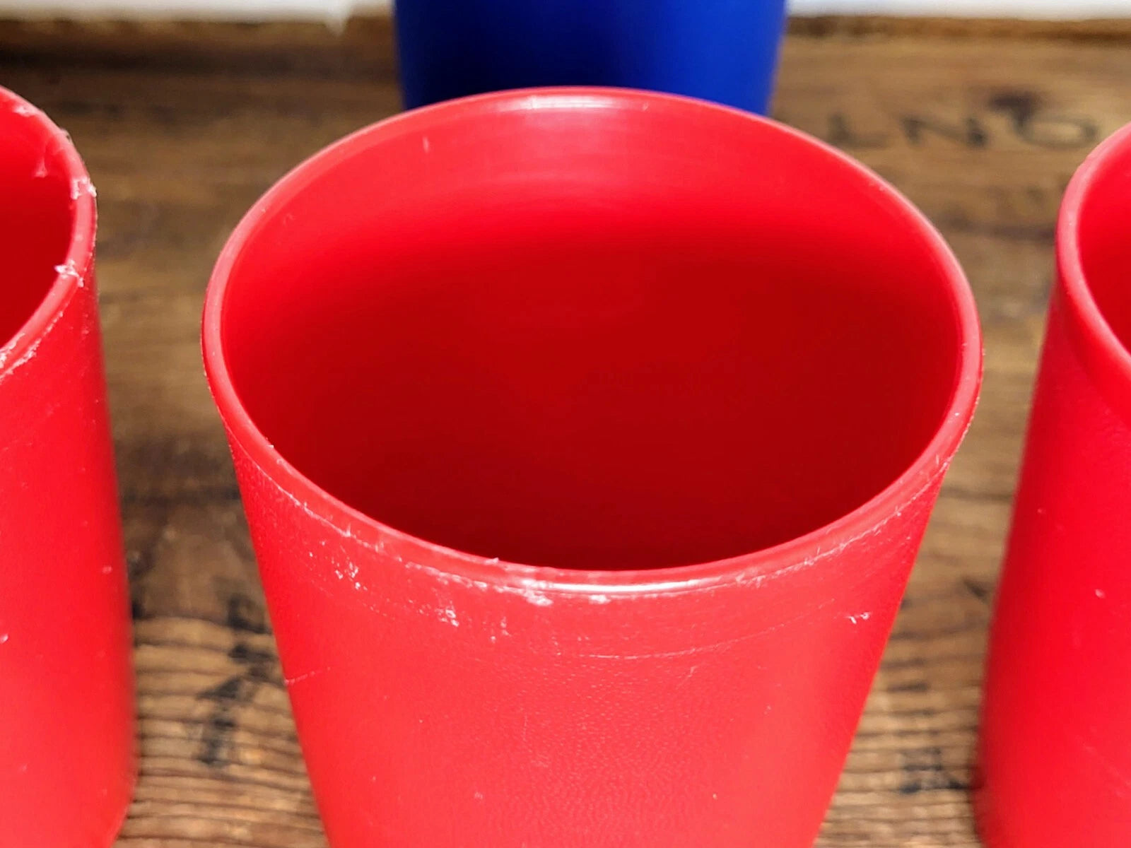 Vintage Set of 4 Tupperware #1251 Children's Tumblers 3 Primary Red 1 Bold Blue | eBay