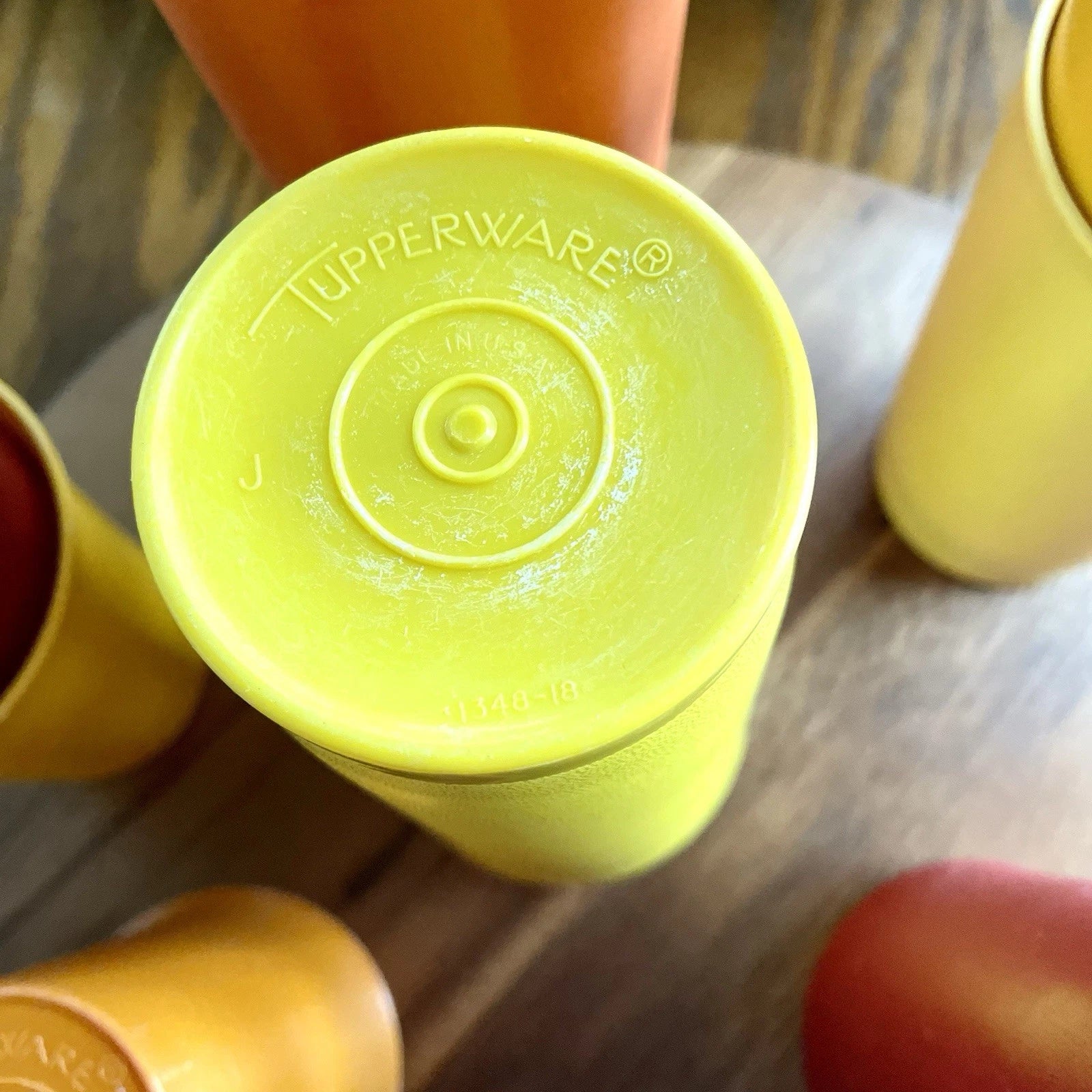 **VINTAGE** Tupperware Set of 12 Tumblers w/6 Lids - 18, 13, & 7 oz Fall Harvest | eBay