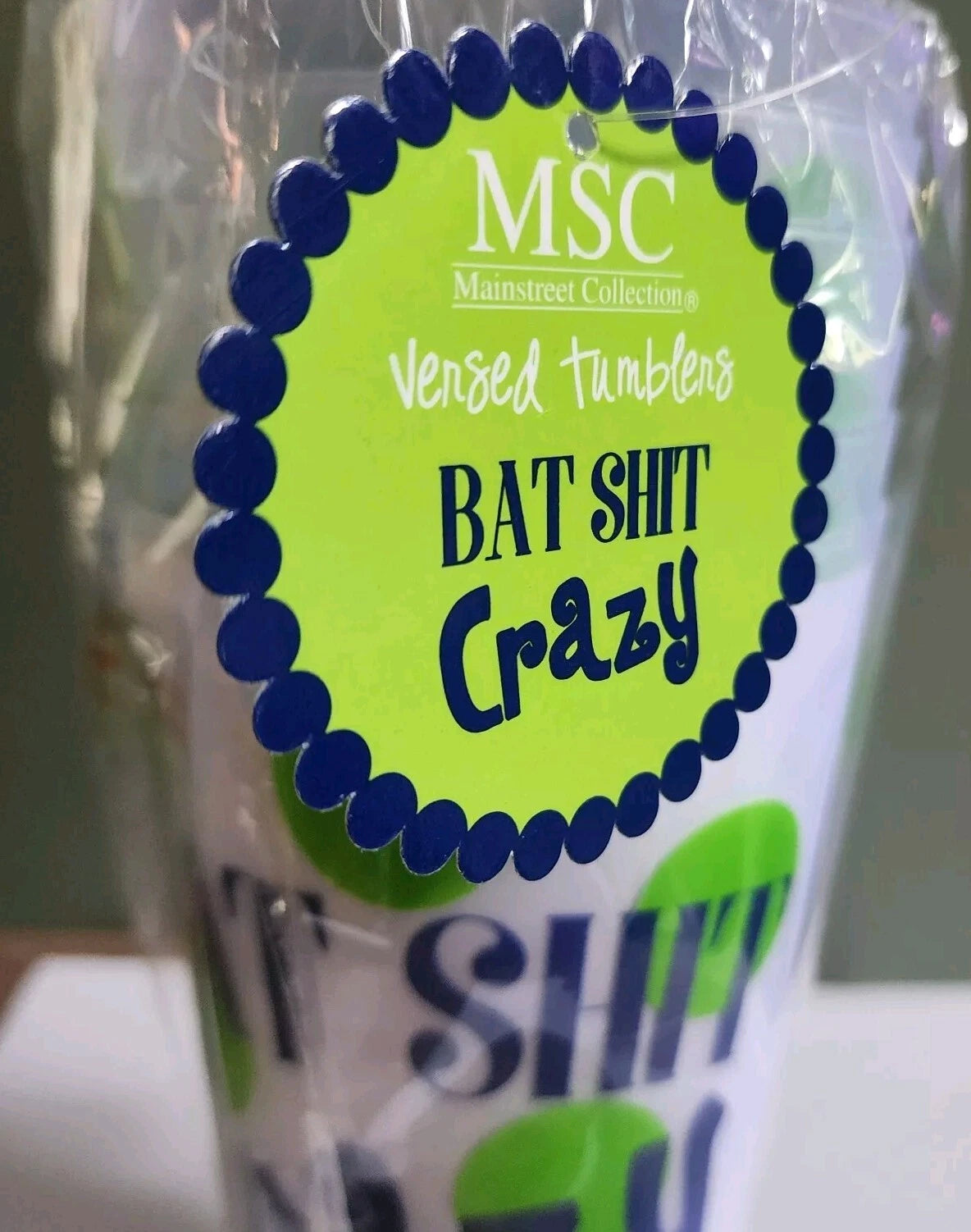 "Bat Sh*t Crazy" 20oz Reusable Tumbler Cups | eBay