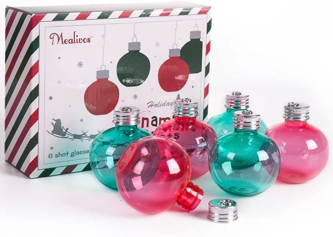 Christmas Ornament Spirit Shot Glasses-Set of 6 | eBay