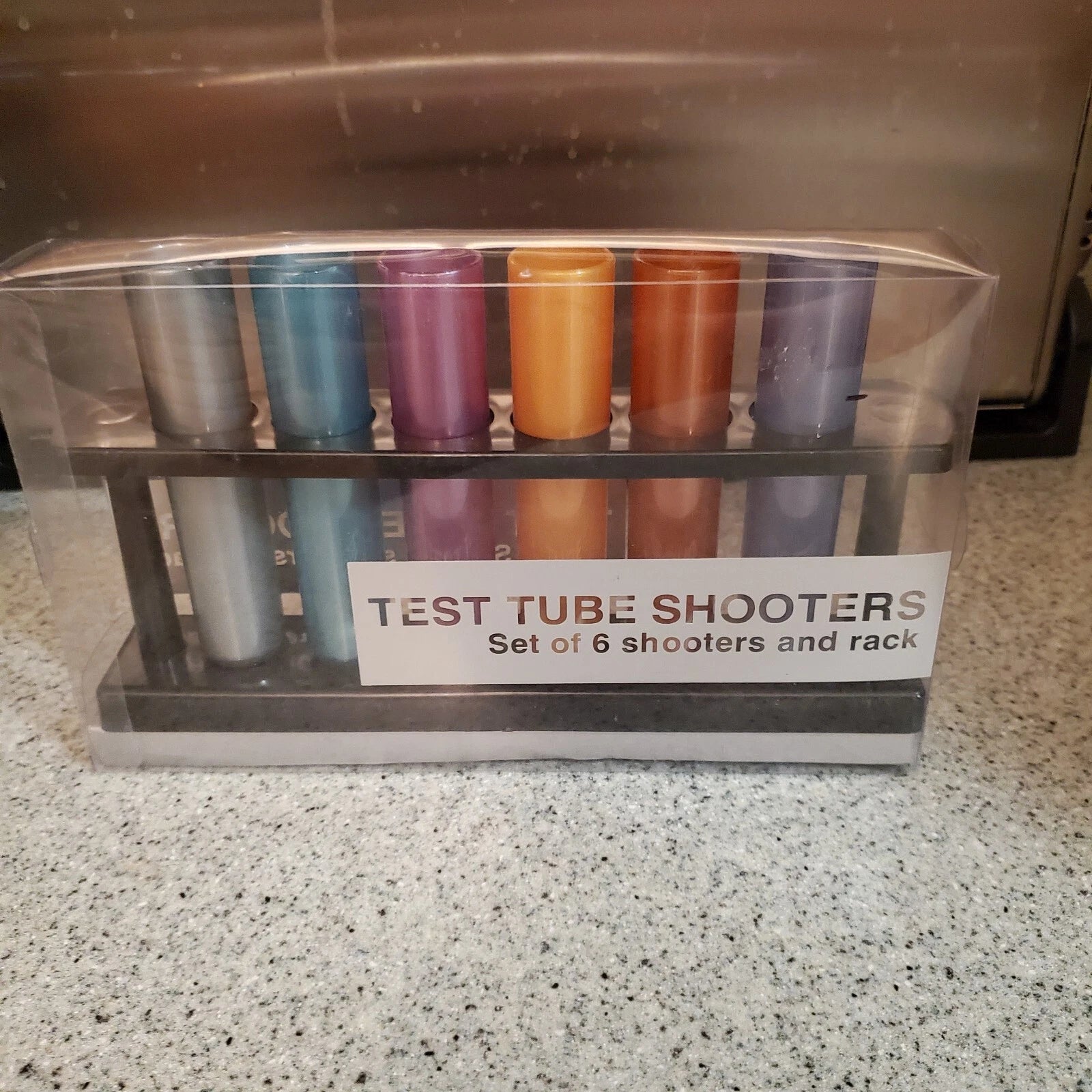 Test Tube Shooters Set Of 6 Shooters And Rack Unused Free Ship U.s | eBay