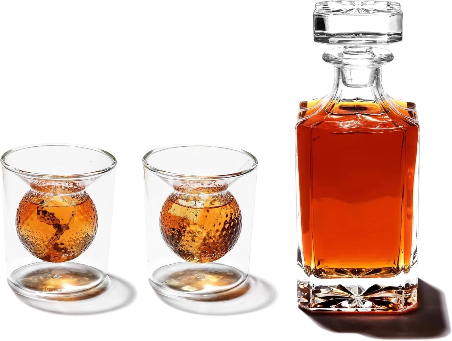 Ultimate Golf Lovers Whiskey Set: 700ml Decanter & 2 Stunning Borosilicate Cups | eBay