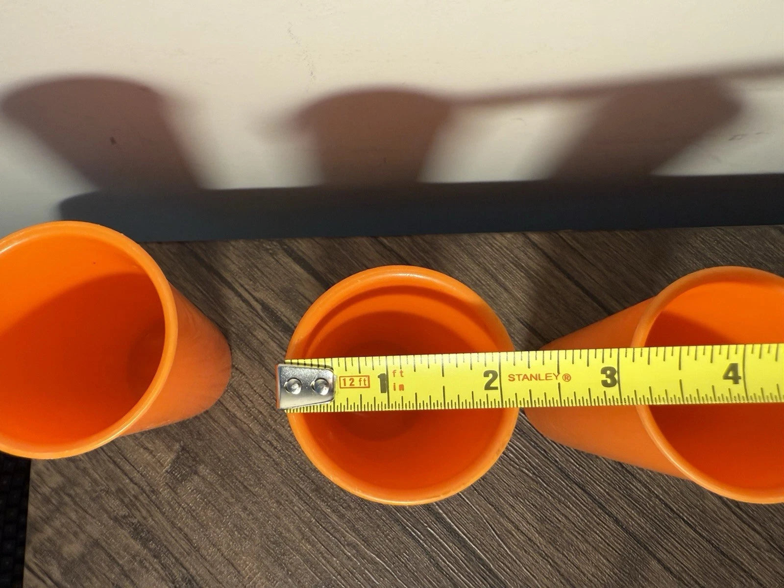 Set Of 3 Small Orange Vintage Tupperware Cups About 4.5 Inches Tall | eBay