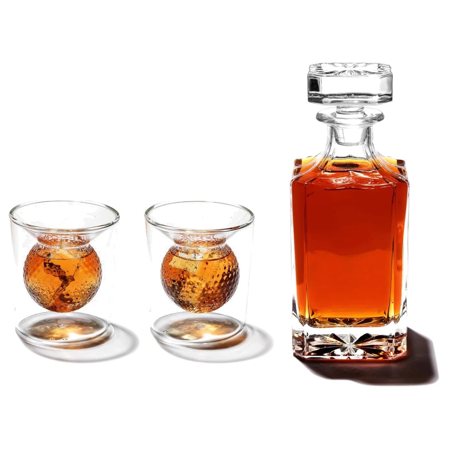 Ultimate Golf Lovers Whiskey Set: 700ml Decanter & 2 Stunning Borosilicate Cups | eBay