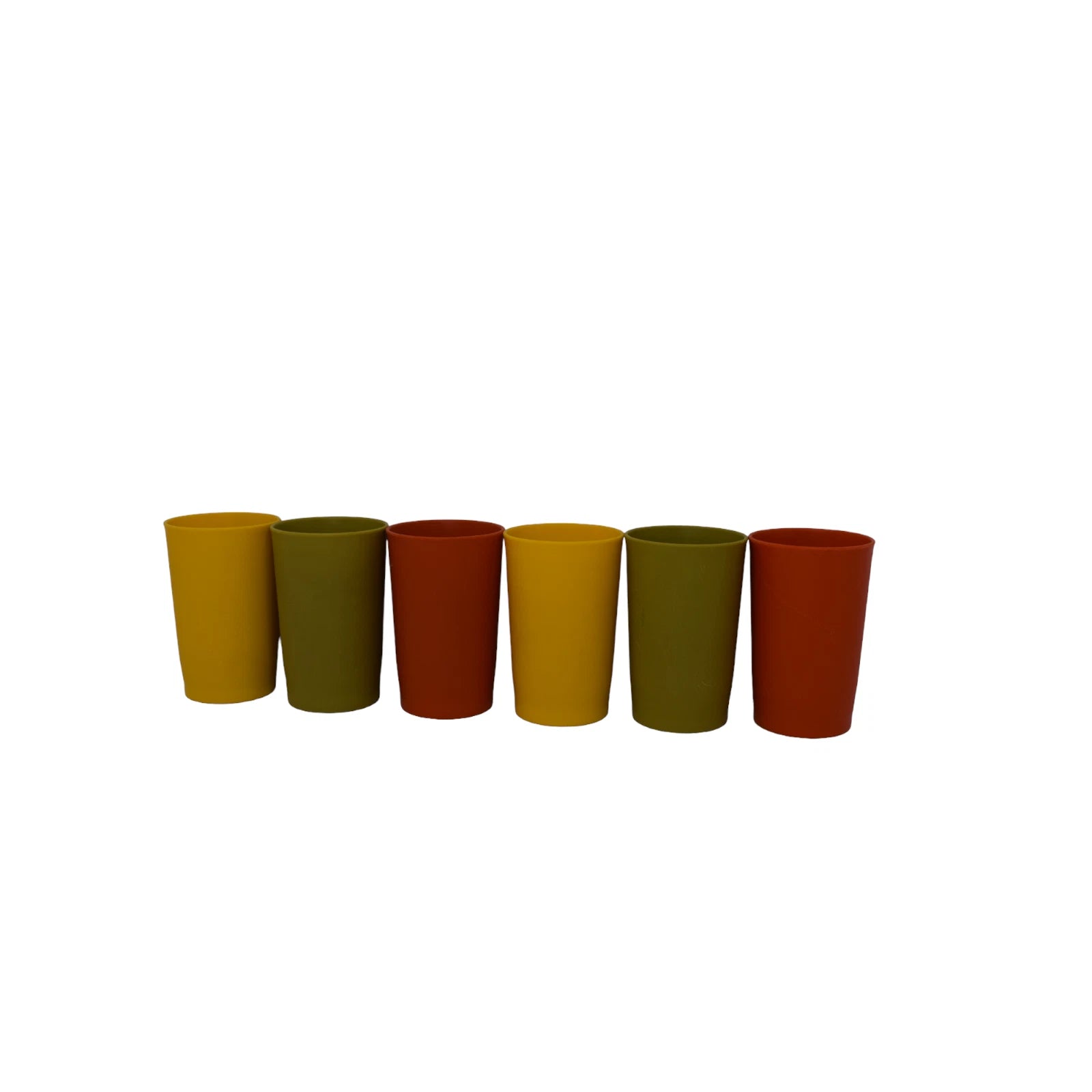 Lot of 6 Vintage Tupperware Autumn Harvest 8oz Cups Tumblers #1320 | eBay