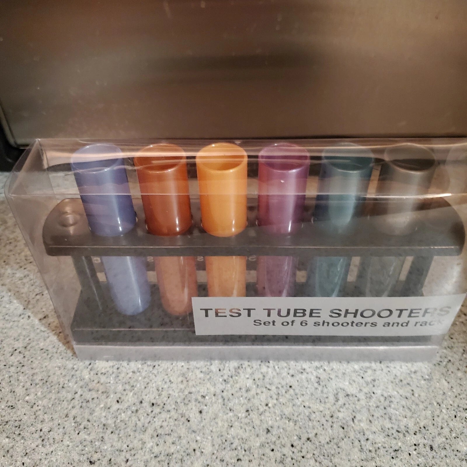 Test Tube Shooters Set Of 6 Shooters And Rack Unused Free Ship U.s | eBay