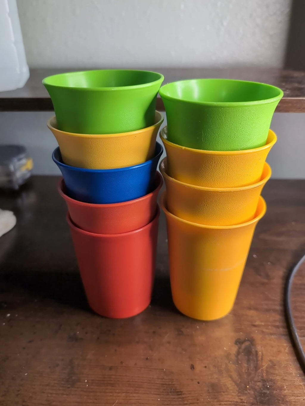 Vtg Tupperware 125 Kids Juice Cup 6oz Tumbler Harvest Autumn Color Set of 9 | eBay