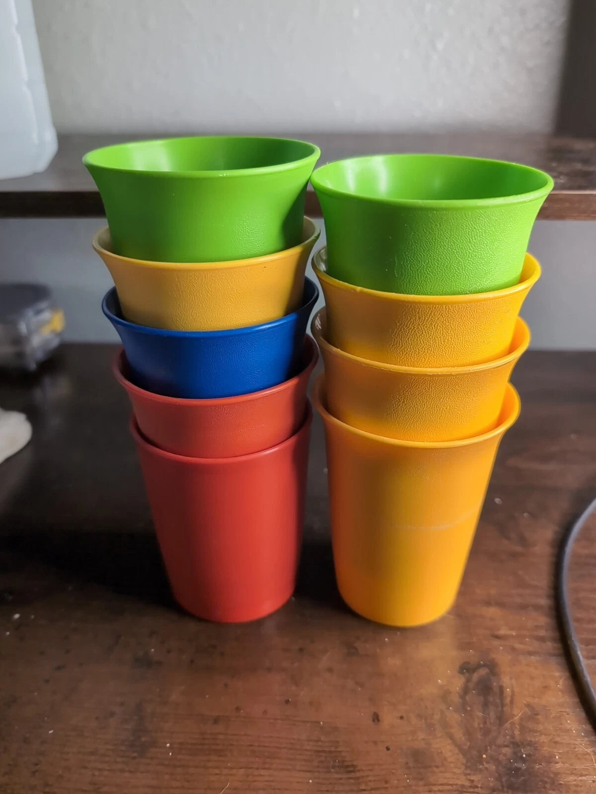 Vtg Tupperware 125 Kids Juice Cup 6oz Tumbler Harvest Autumn Color Set of 9 | eBay