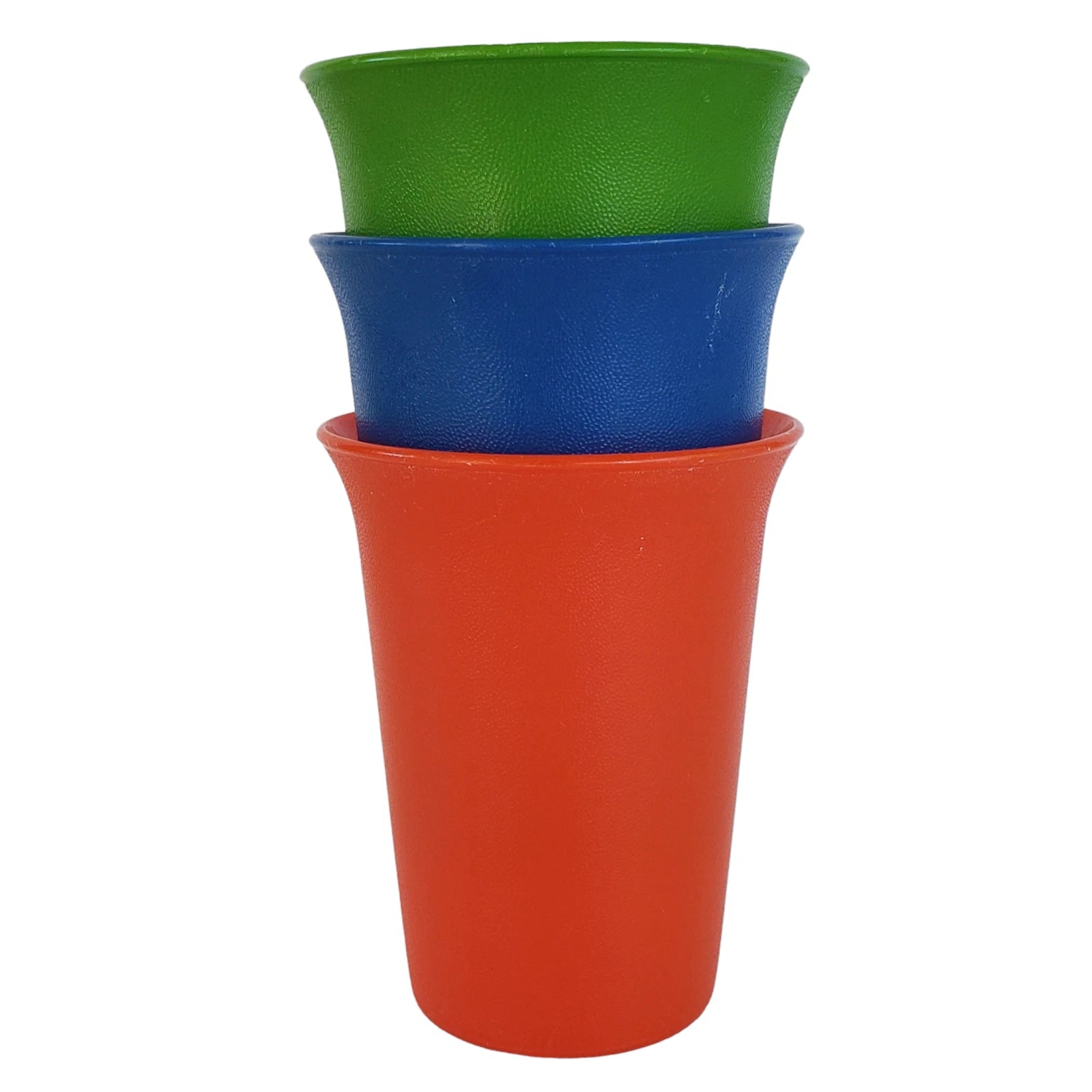 Vintage Tupperware Sippy Cups Tumbler Set of 3 #109 Green Blue Red (No Lids) | eBay