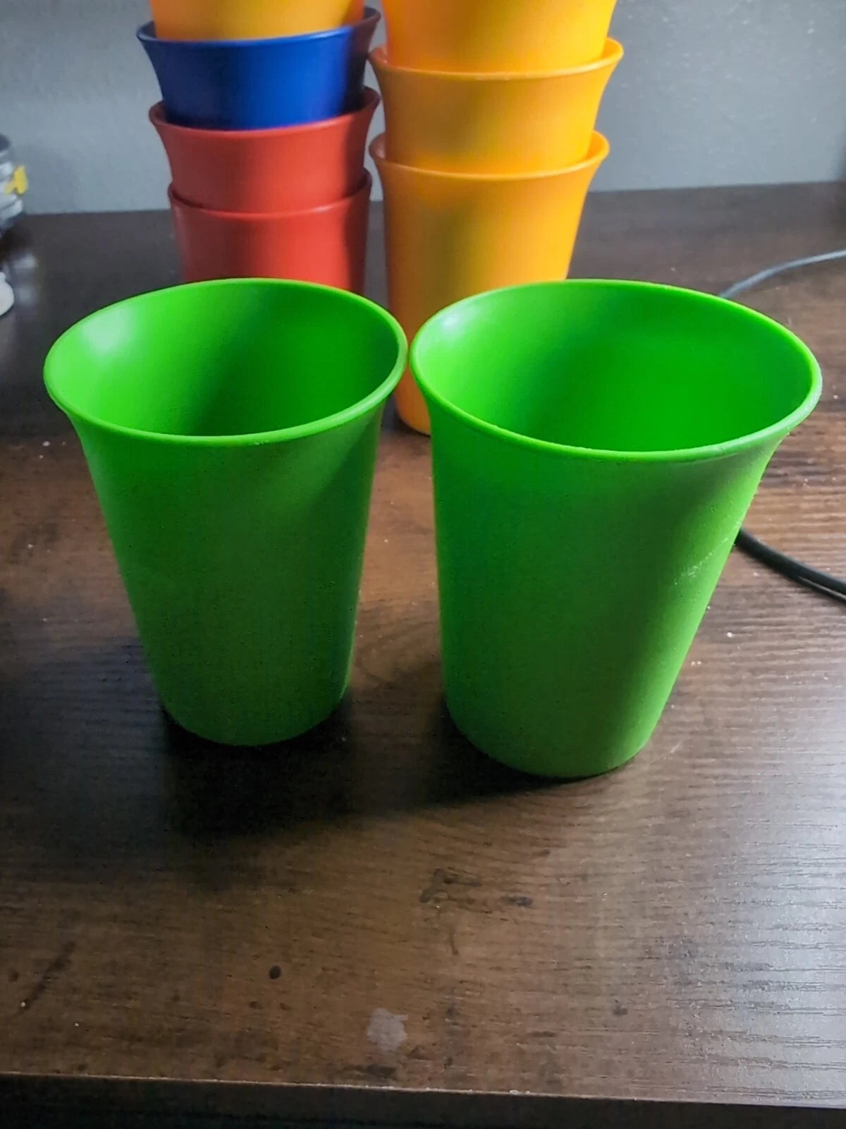 Vtg Tupperware 125 Kids Juice Cup 6oz Tumbler Harvest Autumn Color Set of 9 | eBay