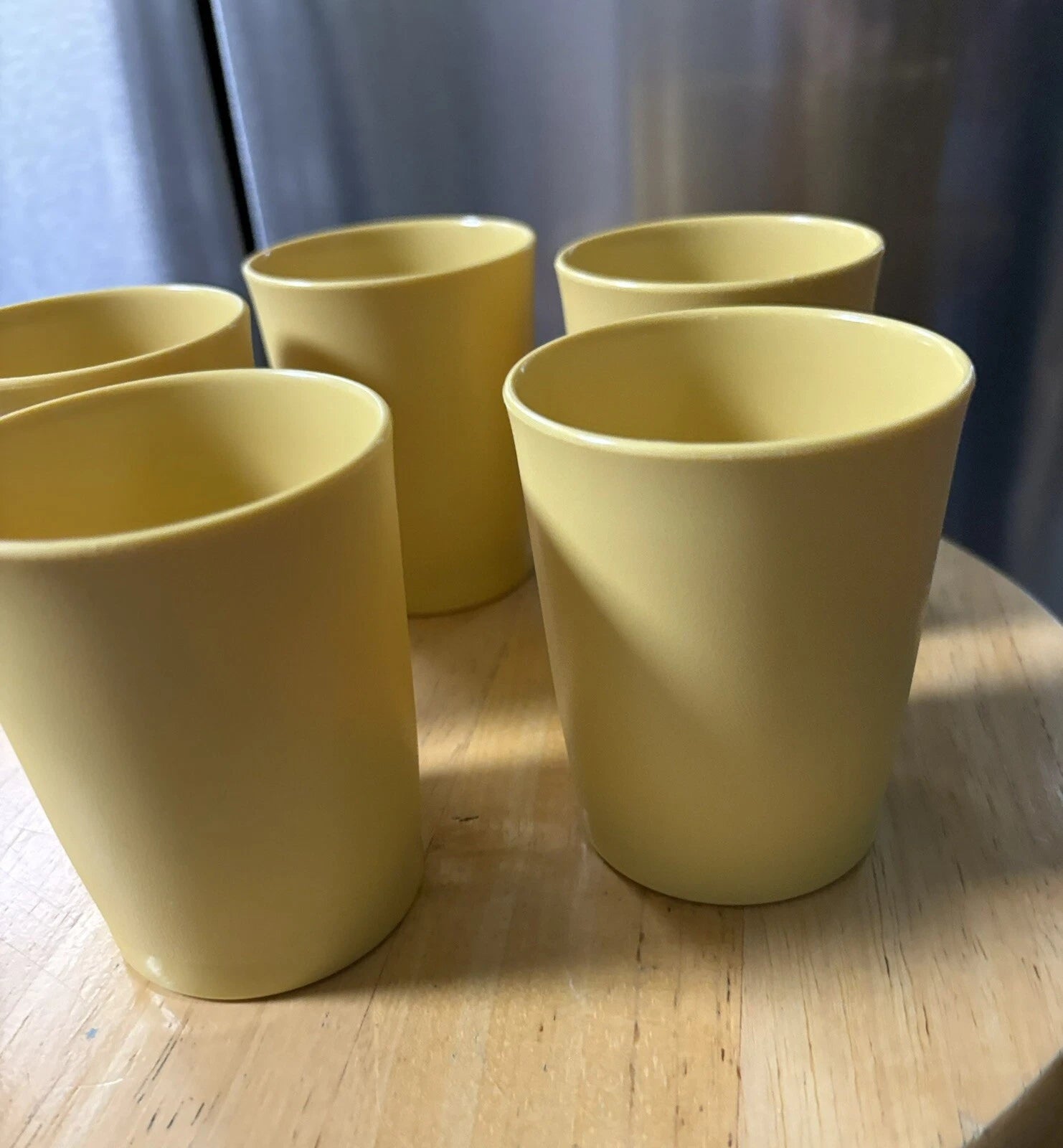 5 Vintage Harvest Gold Tan TUPPERWARE 6 oz Tumblers Cups #1251 no Lids | eBay