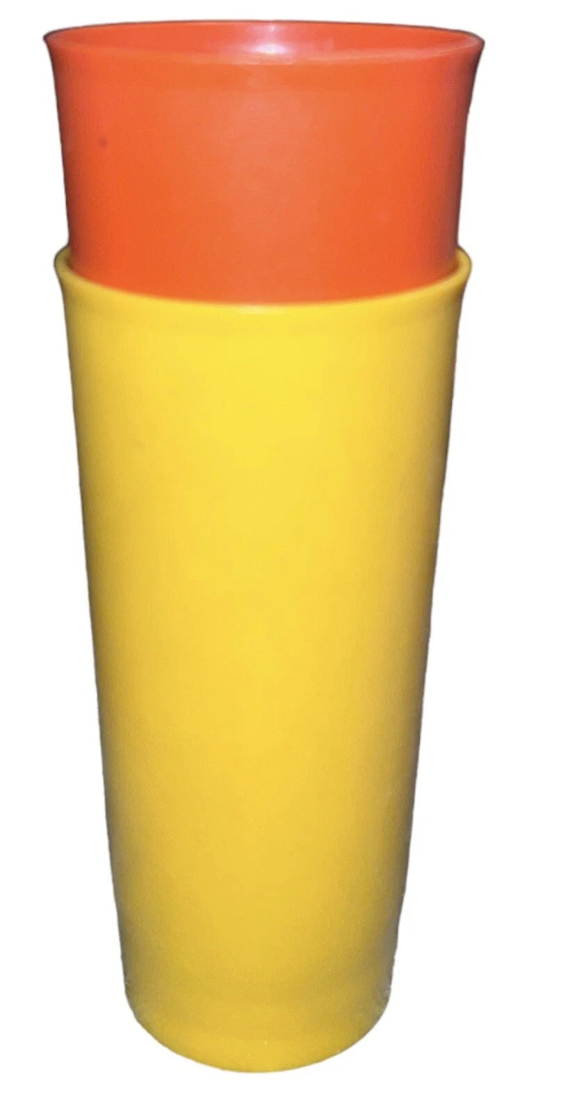 Vintage Tupperware #1348 18 oz Orange Yellow Bell Tumbler Cup Glass Made In USA | eBay