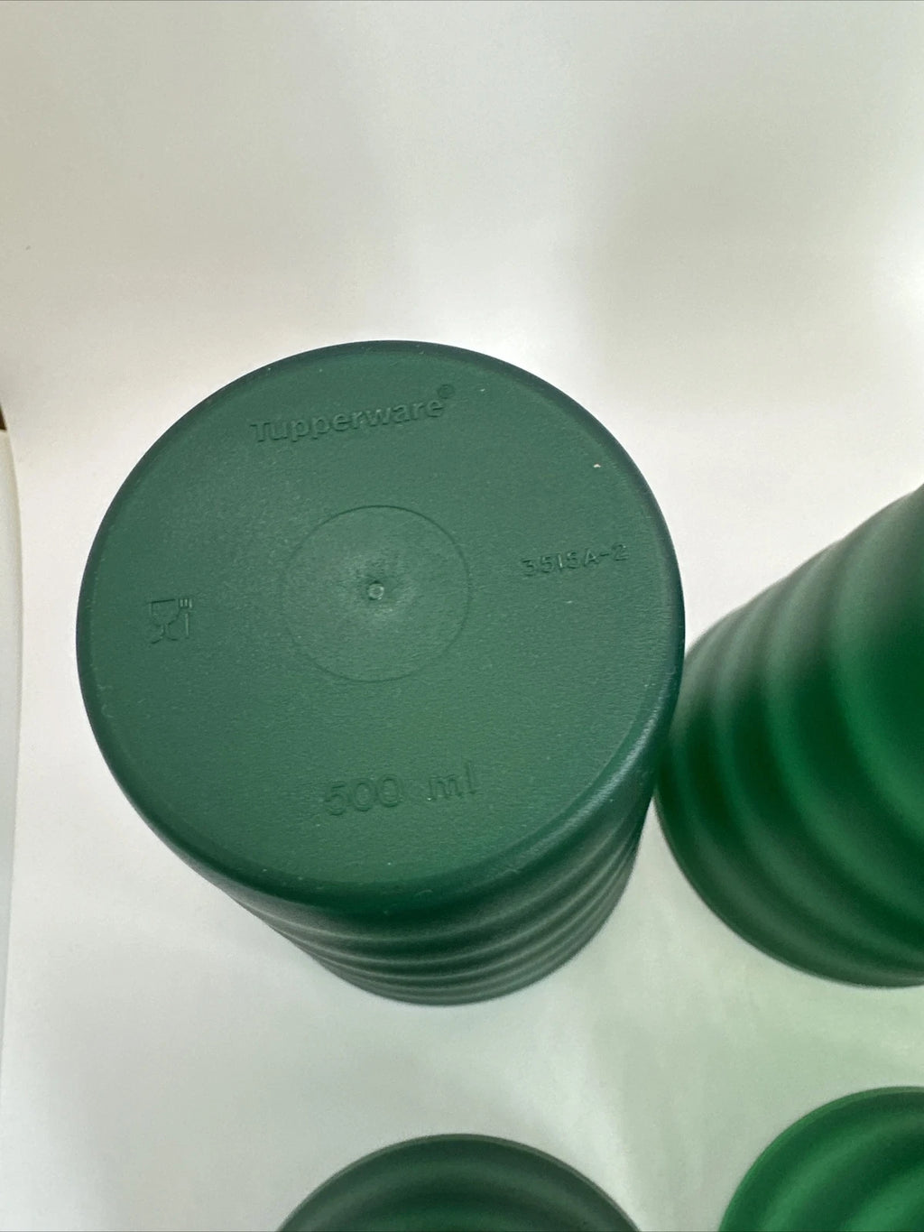 Tupperware Impressions Tumblers (6) Hunter Green & Drip-Less Seal Lids VTG NOS | eBay