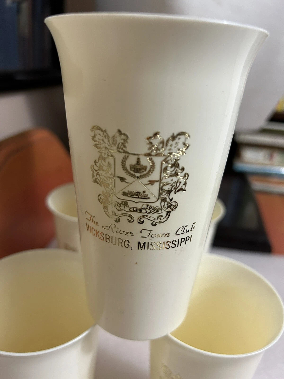 Vintage Bar Highball cups 1970s Rivertown Club Vicksburg Mississippi Set of 6 | eBay
