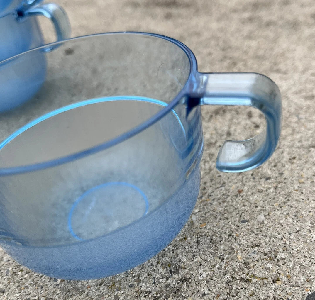 Tupperware Preludio Watercolor Punch Cups Acrylic Blue 2111 set of 6 | eBay
