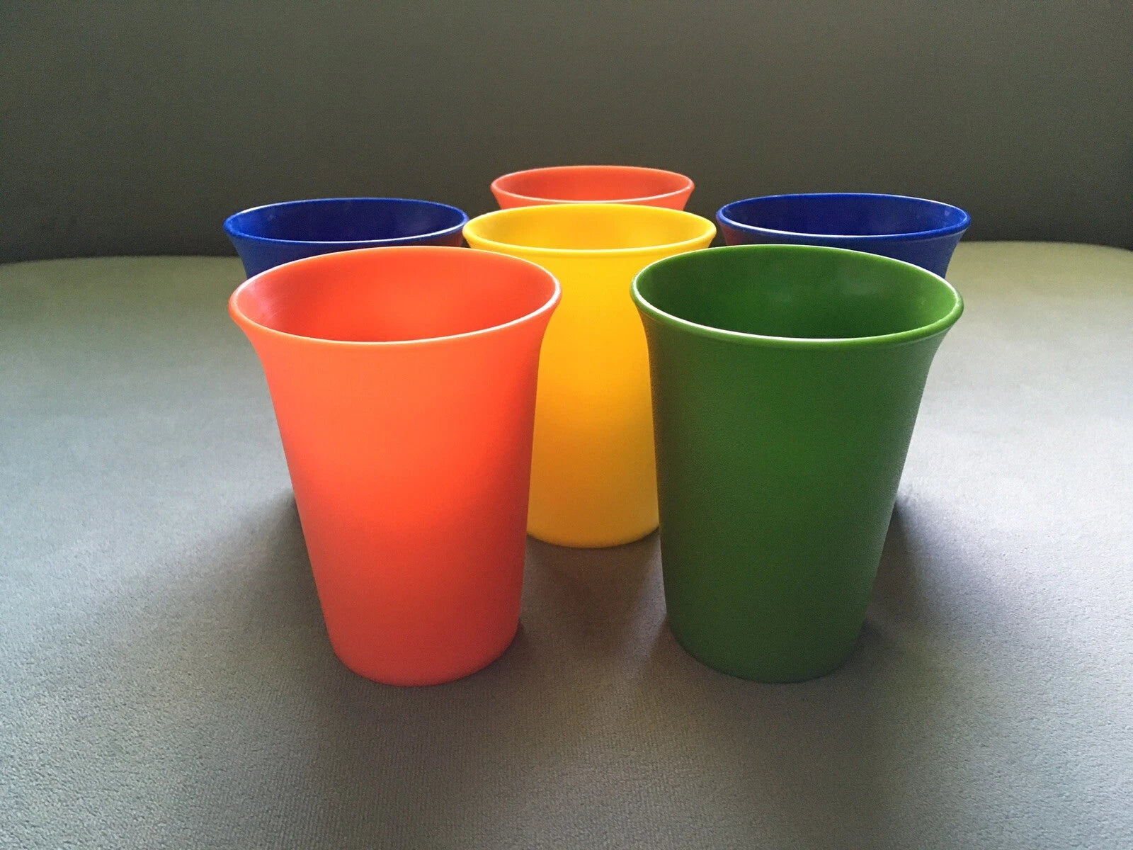 Vintage Tupperware Kids Bell Tumblers Nesting Juice Cups #109 Lot of 6 | eBay