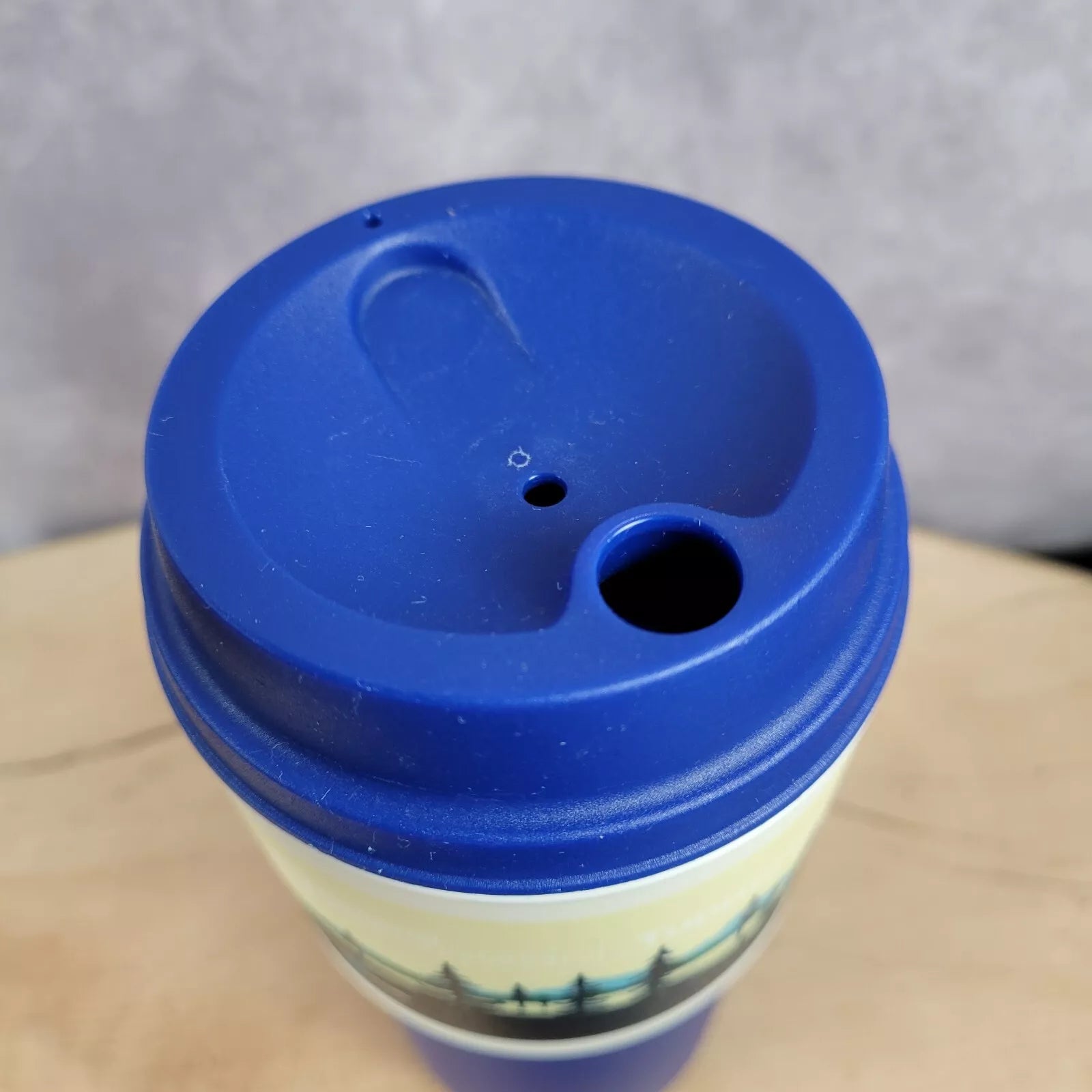 Tupperware National Park Series Woods Mountains Blue Travel Mug Cup Lid #8906A-6 | eBay