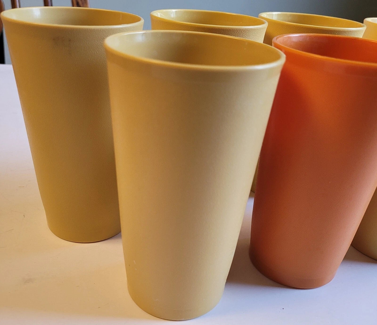 Tupperware Vintage Cups 873 "G" Series 7 Total = 6 Yellow 1 Orange 12 ounces | eBay