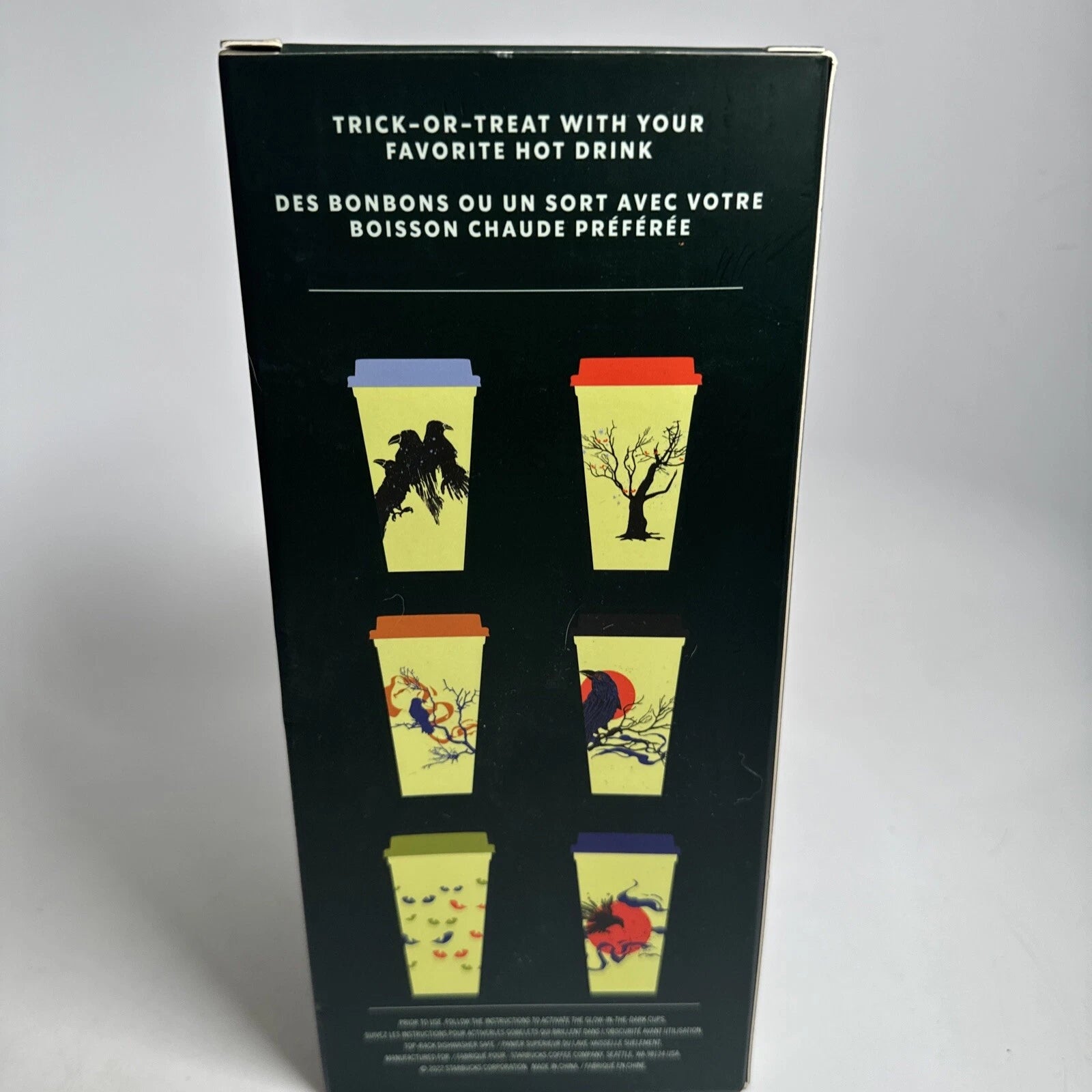 Starbucks Halloween 2022 Glow in the Dark Reusable Hot Cups 16oz 6 Pack Rare New | eBay
