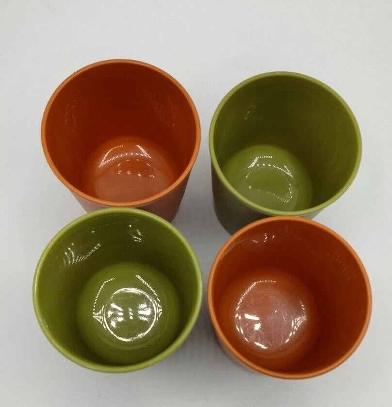 Vintage 4 Piece Tupperware 6 oz Nesting Tumbler Cup Set Autumn Harvest Colors | eBay