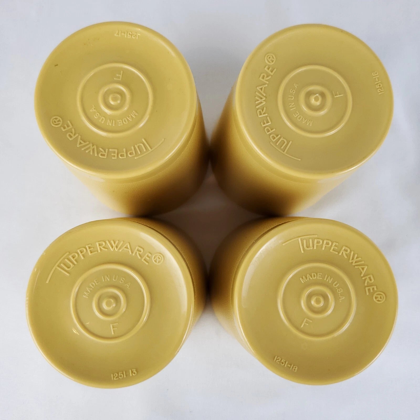 Tupperware Cup Tumblers Small 6 oz Juice #1251 Harvest Gold Vintage 70s | eBay