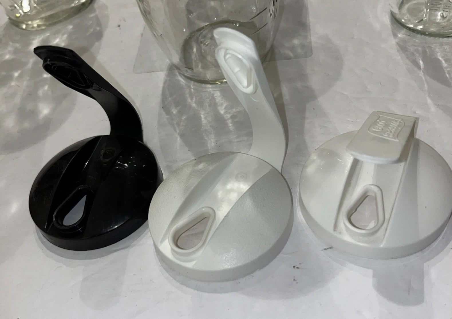 Lot of 6 Vintage Good Seasons Cruet Salad Dressing Bottle 3 w/Lids White Black | eBay