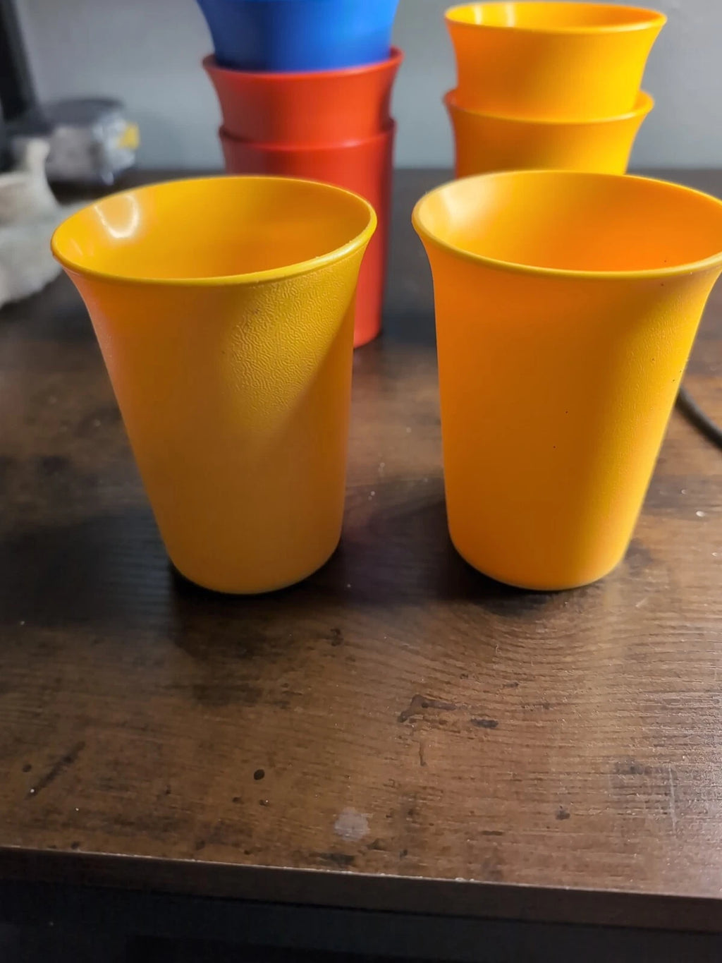 Vtg Tupperware 125 Kids Juice Cup 6oz Tumbler Harvest Autumn Color Set of 9 | eBay