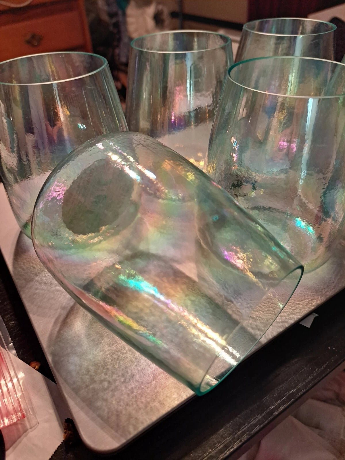 6 Better Homes & Garden Acrylonitrile stemless wine Glasses 19oz | eBay