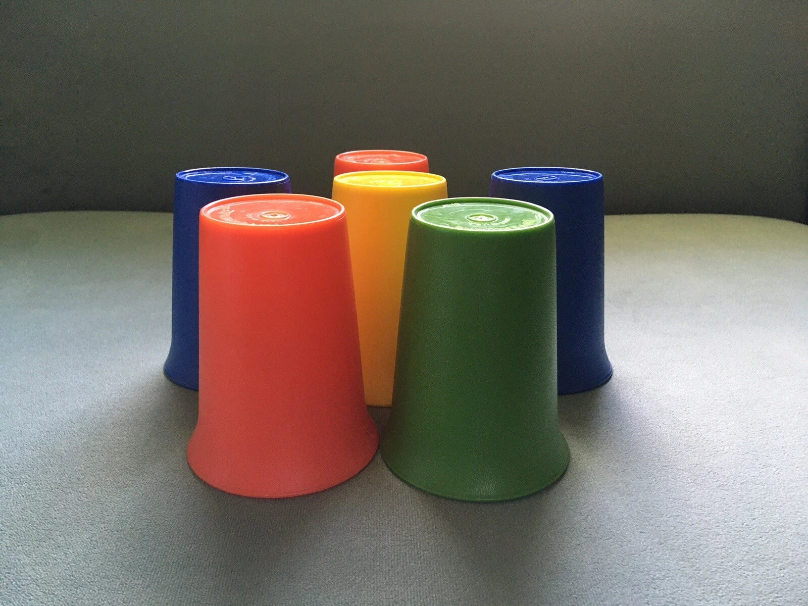 Vintage Tupperware Kids Bell Tumblers Nesting Juice Cups #109 Lot of 6 | eBay