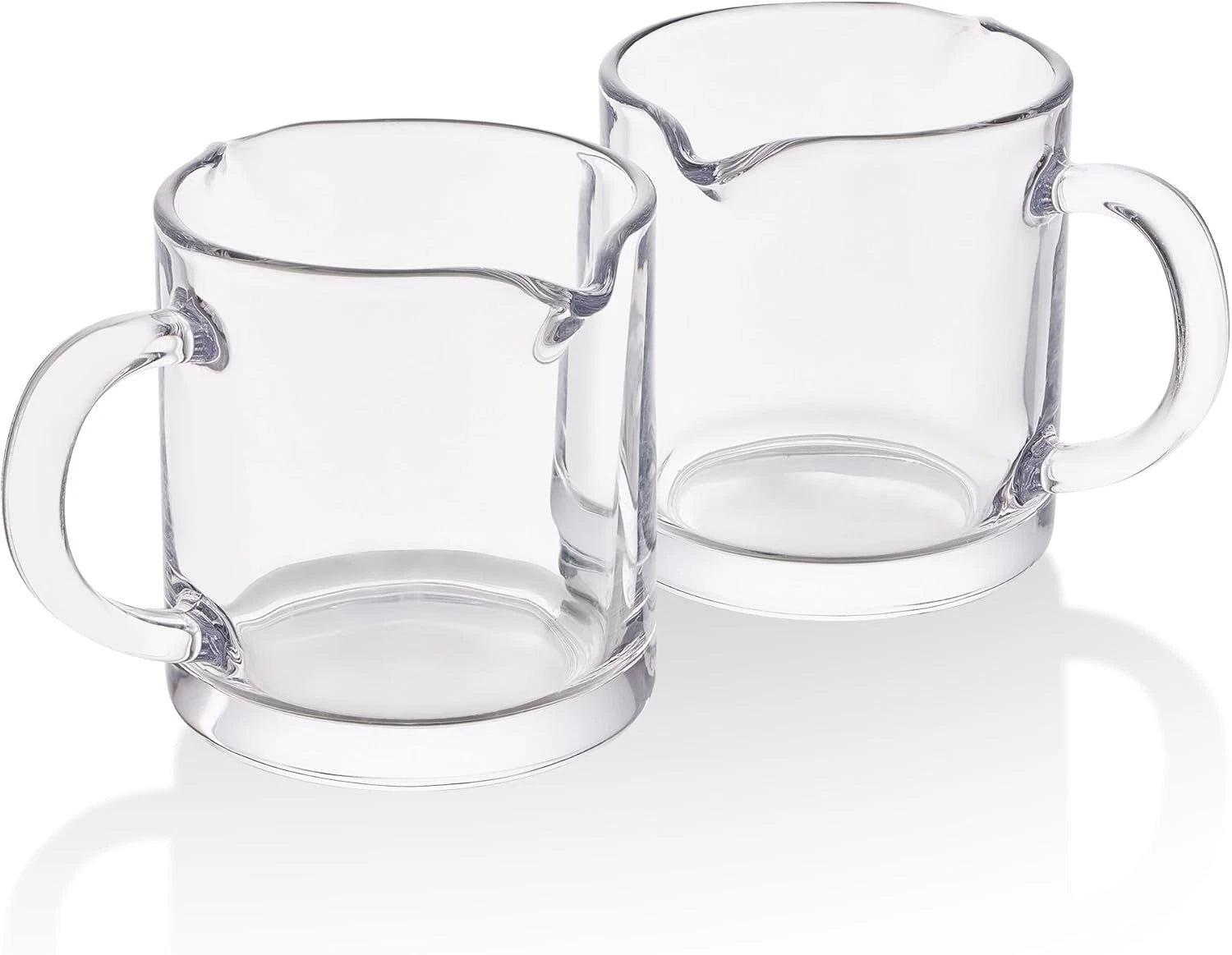Ackers Espresso Cups Set of 2, 4 OZ Double Spouts Cups, Milk Cup with Handle, Cl | eBay