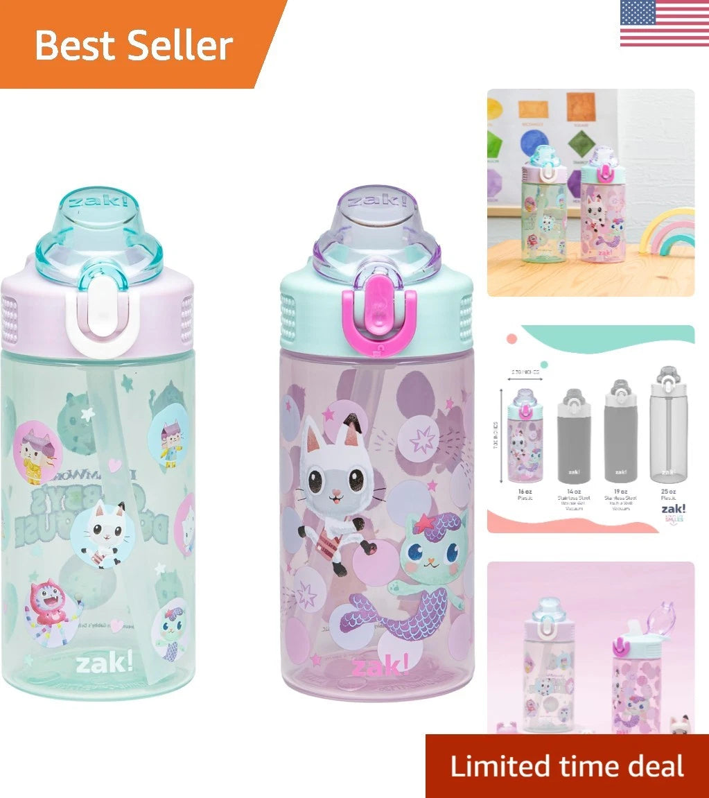 Reusable Gabby's Dollhouse Water Bottles - Fun & Hygienic for Kids, Set of Two | eBay