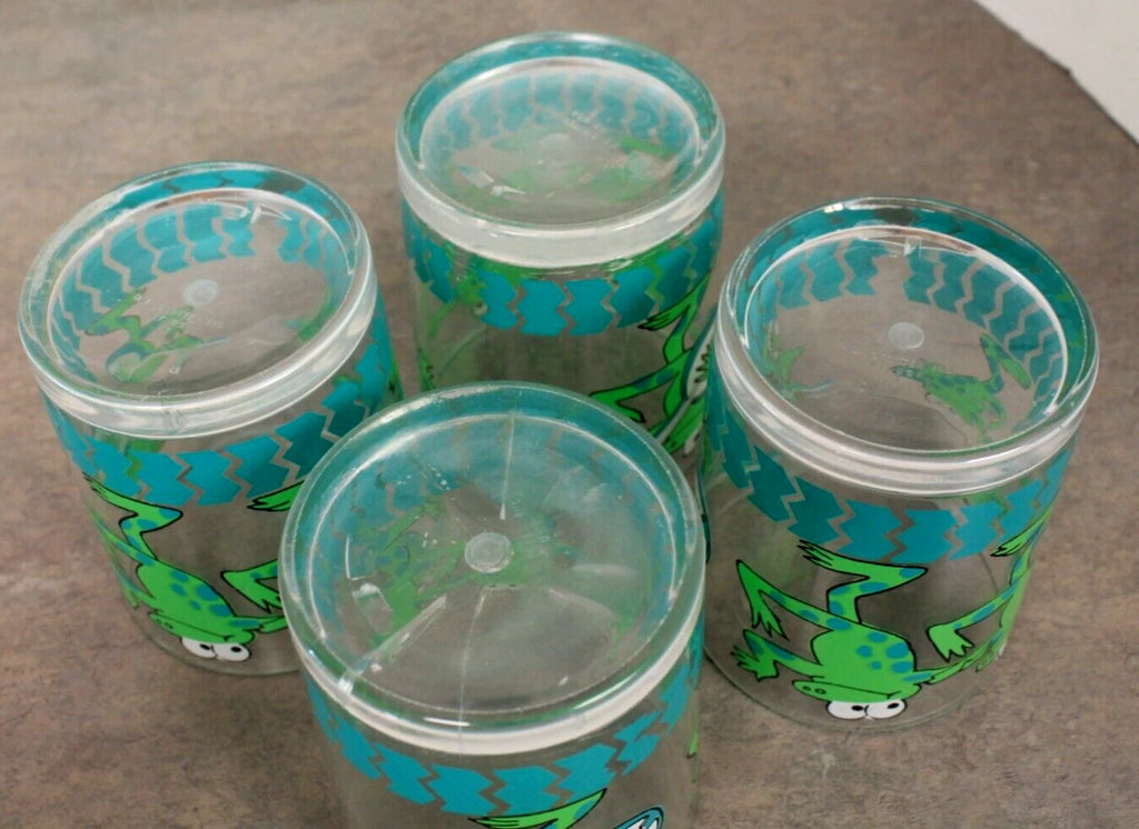 Vintage HJ Stotter Frog Acrylic Tray w/ 6 Tumblers, 4 Cups | eBay