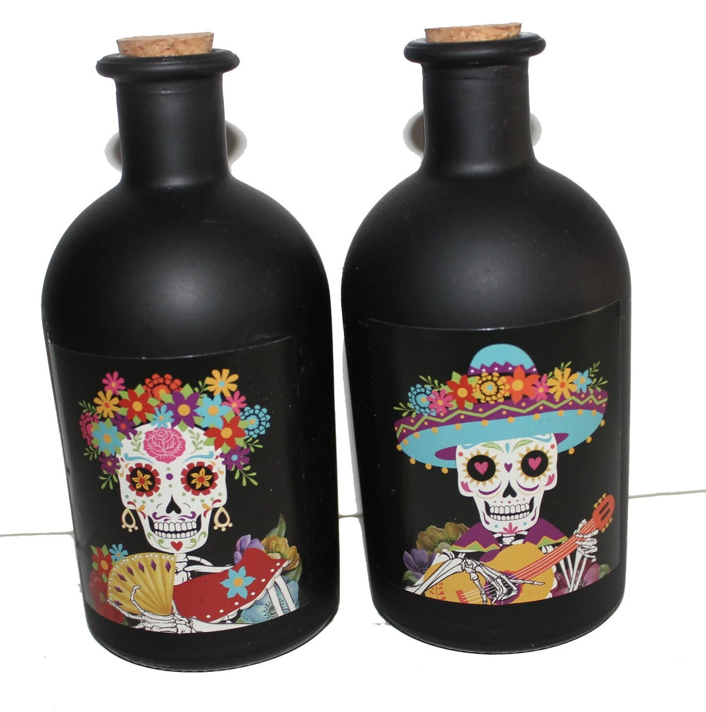 2 x 6" DOD Glass Poison Bottle w Cork Bride Groom 8 Fl. Oz Halloween Table Decor | eBay