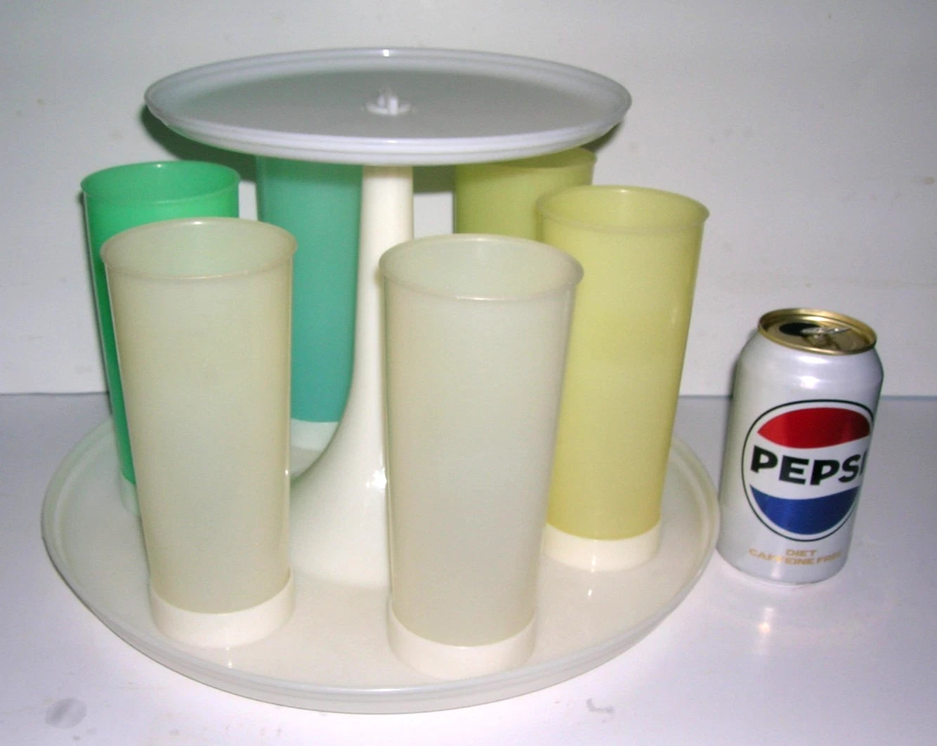 TUPPERWARE CAROUSEL CADDY w/ 6 ORIGINAL 16oz TUMBLERS 503-2 VINTAGE USA Retro | eBay