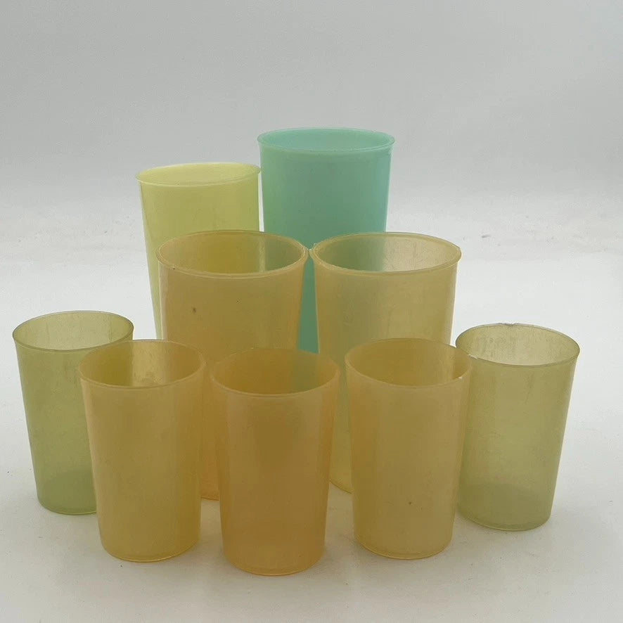 VINTAGE TUPPERWARE MILLIONAIRE LINE Of Cups Lot Of 9 Various Sizes | eBay