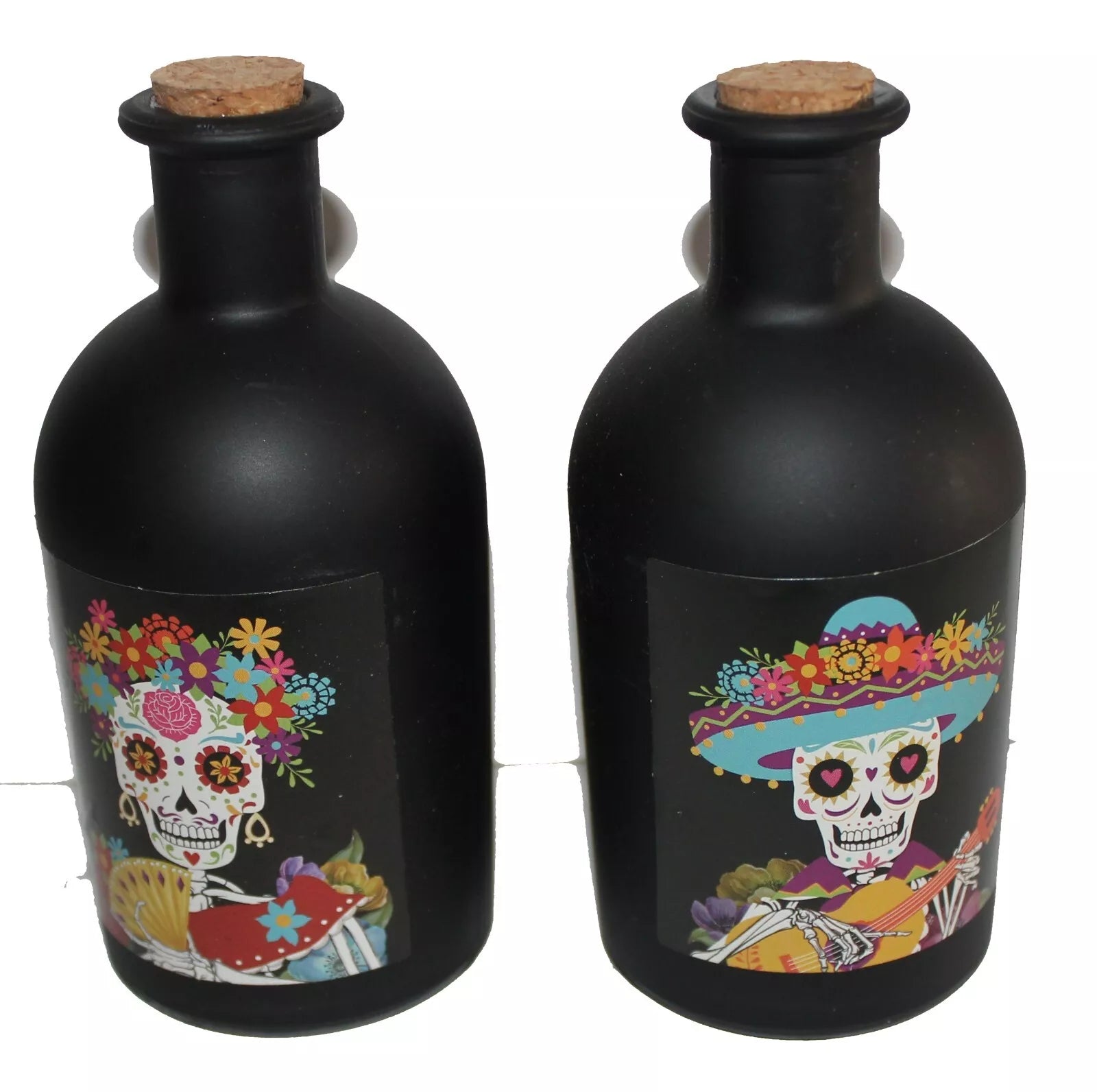2 x 6" DOD Glass Poison Bottle w Cork Bride Groom 8 Fl. Oz Halloween Table Decor | eBay