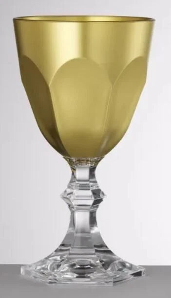 MarioLuca Giusti Dolce Vita Wine Glasses, Gold ,Set of 6 new in box | eBay