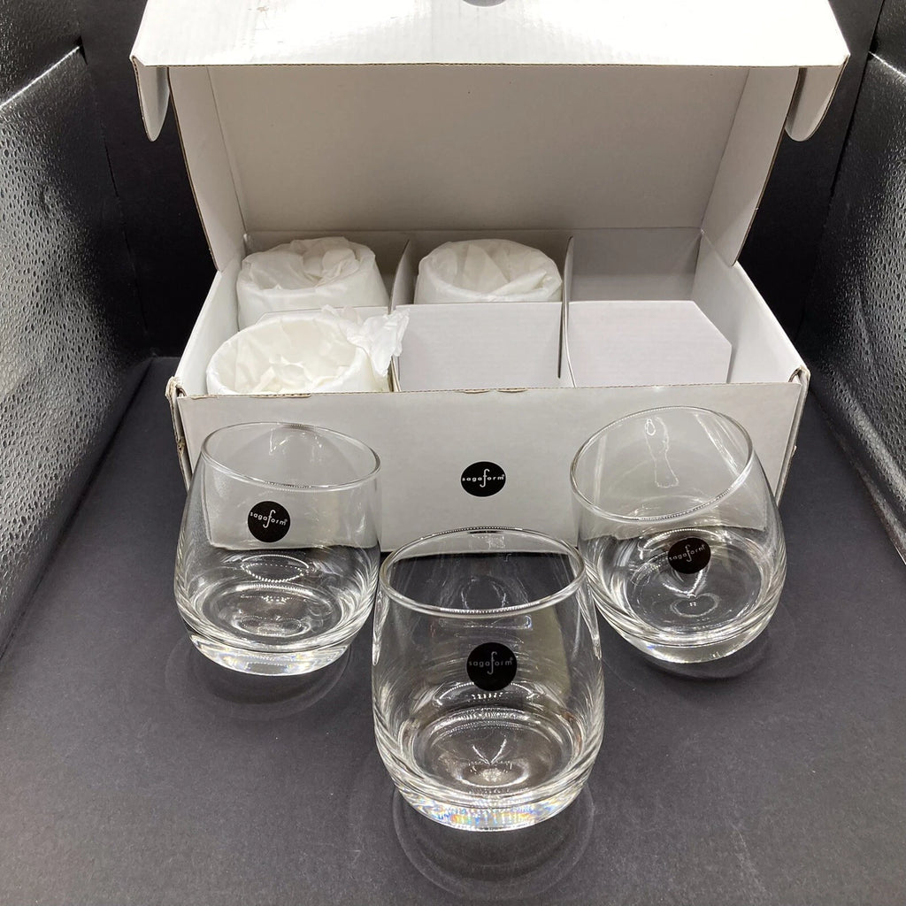 Rocking Glasses - By SAGAFORM - Rounded Bottom 6 PK Set Roly Poly | eBay