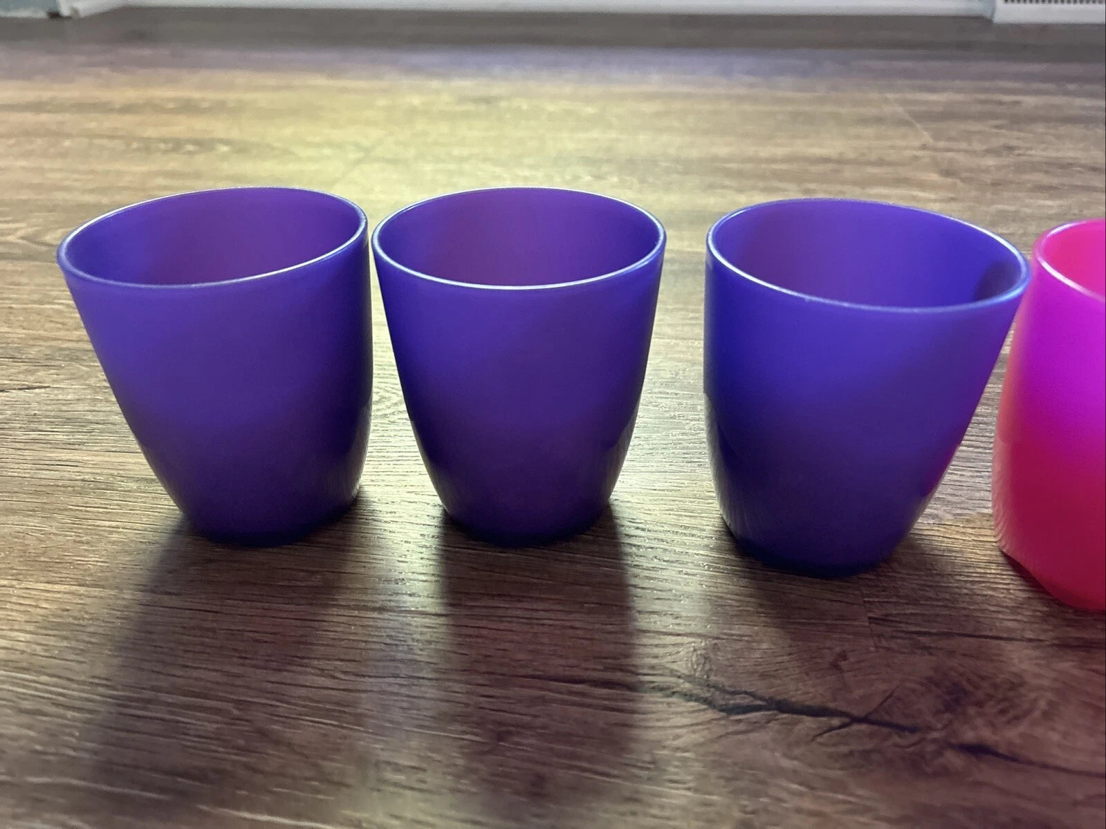 Vintage Tupperware Tumblers Wide Top 8oz Fuchsia Pink & Purple 4792A - R1004 | eBay