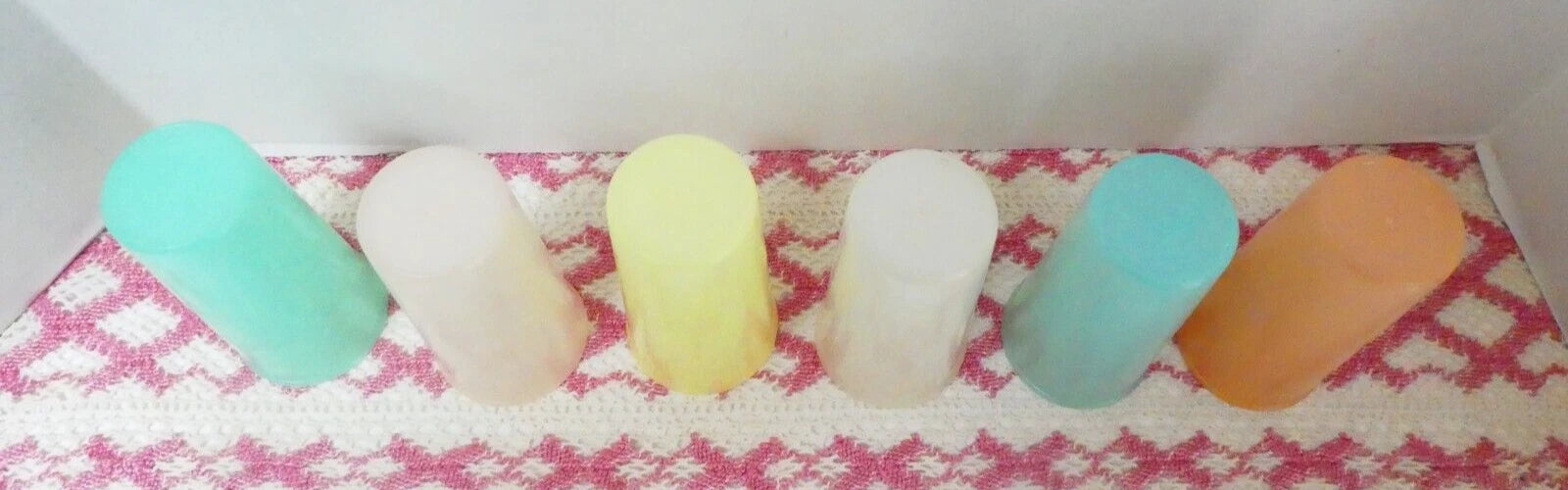 Vintage (6) Tupperware Pastel Tumblers 10 oz. #116 5" Tall | eBay