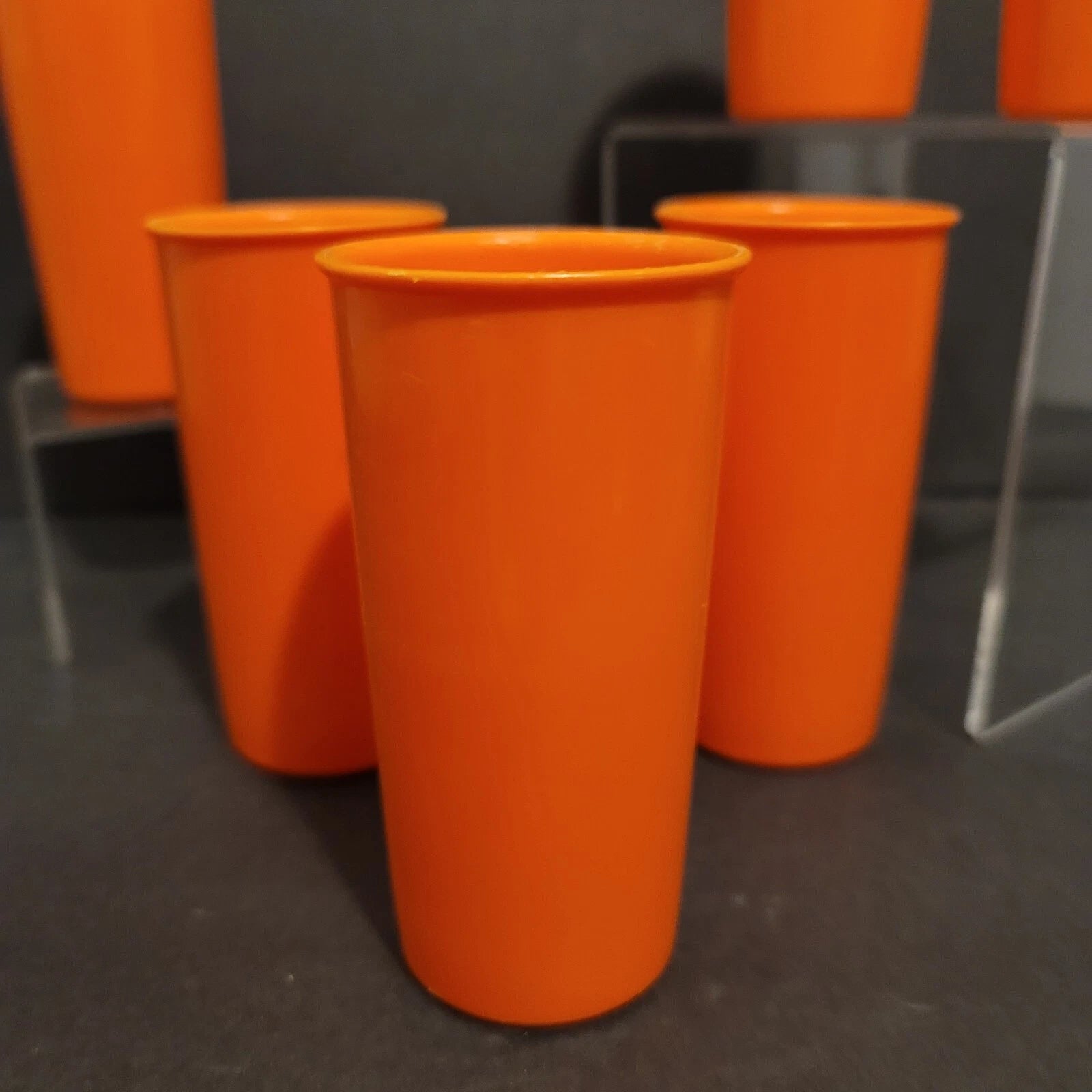 Vtg Tupperware 6 oz. Kids Juice Cups Tumblers #117-30 Set Of 6 Harvest Orange | eBay
